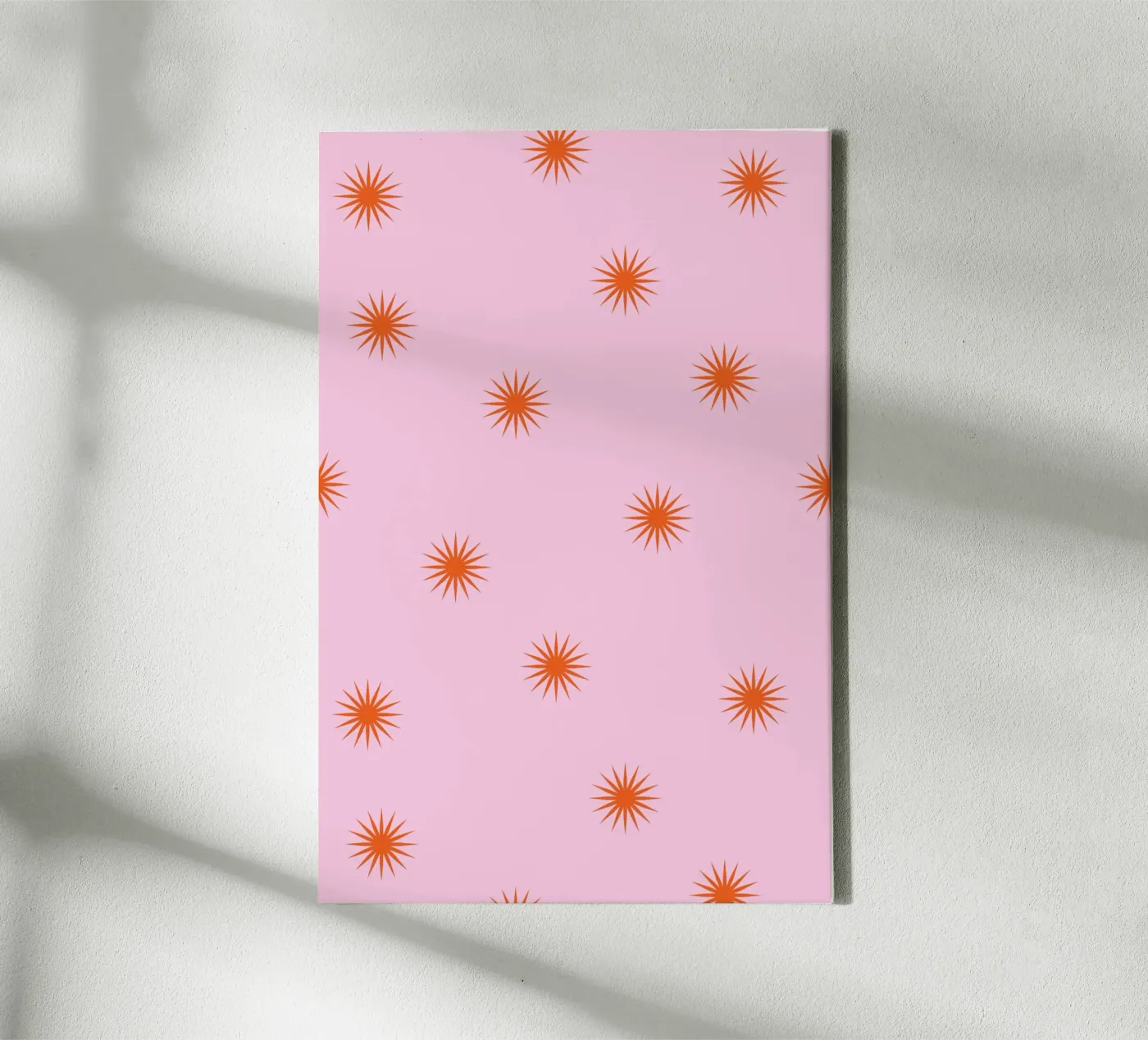 Sunshine Orange Pattern canvas van janamossmann