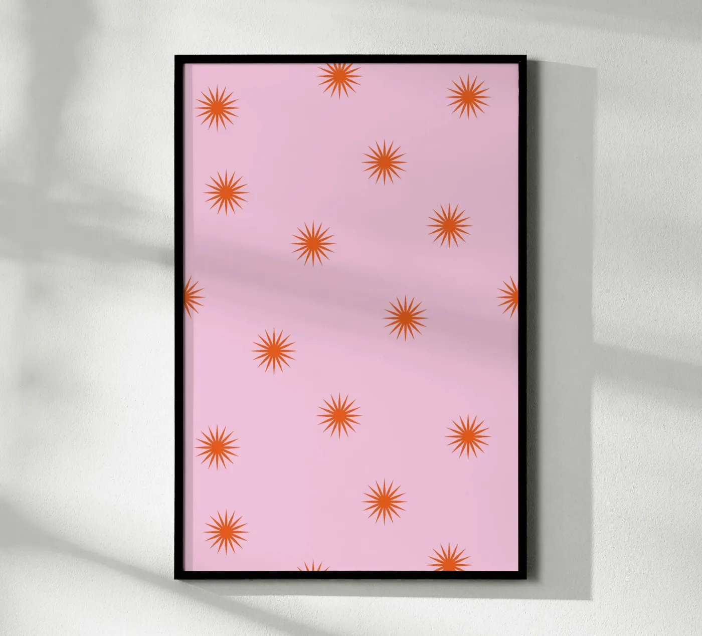 Sunshine Orange Pattern Poster von janamossmann