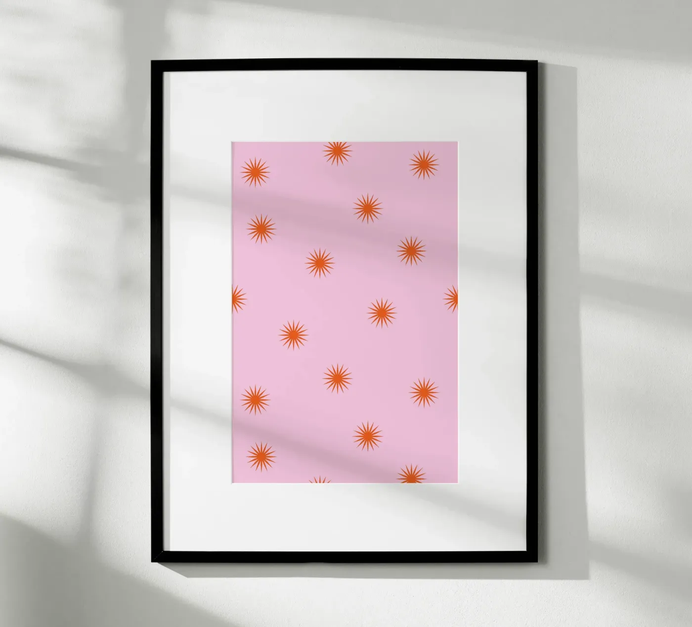 Sunshine Orange Pattern Poster von janamossmann
