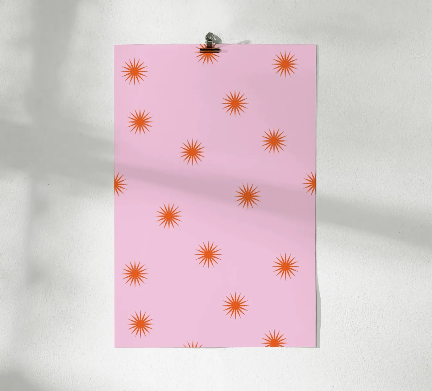 Sunshine Orange Pattern Poster von janamossmann