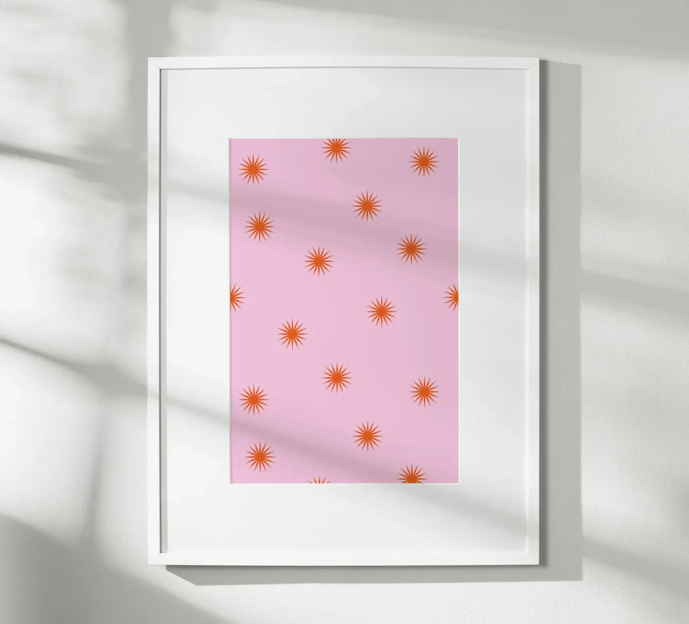 Sunshine Orange Pattern Poster von janamossmann