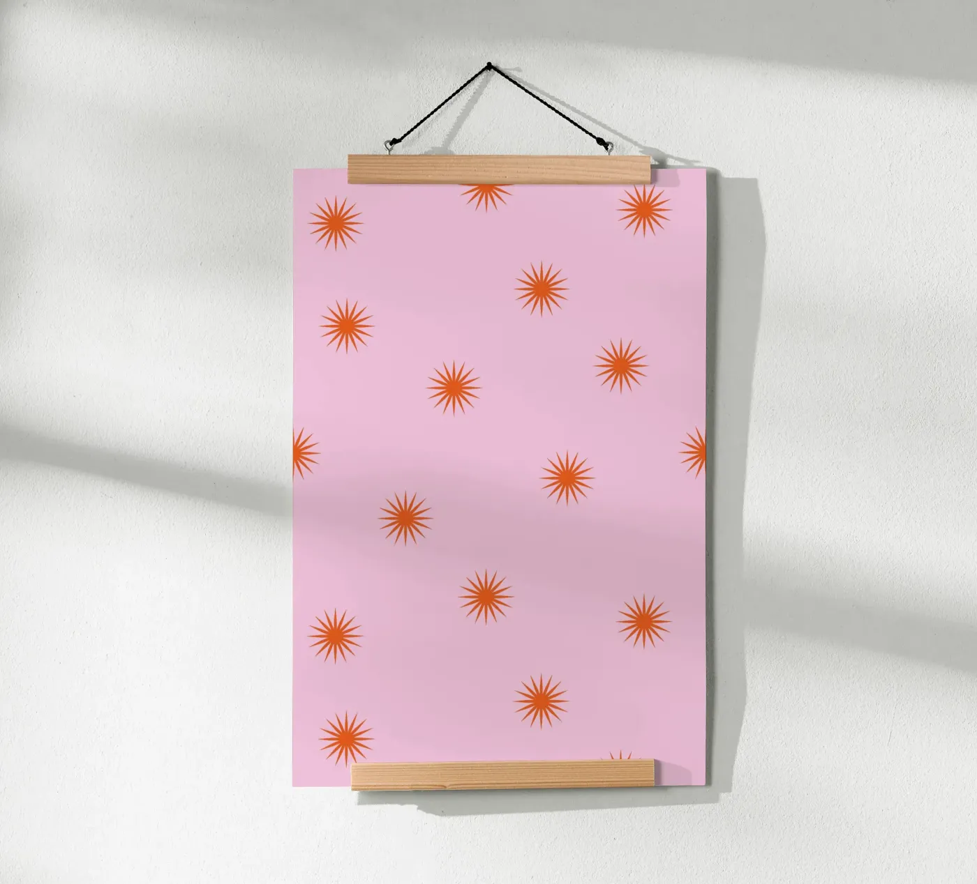 Sunshine Orange Pattern Poster von janamossmann