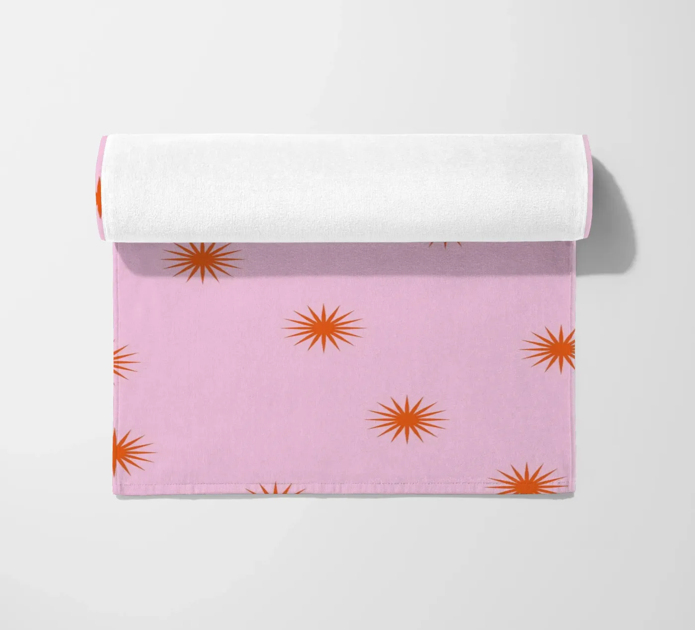 Sunshine Orange Pattern telo mare da janamossmann