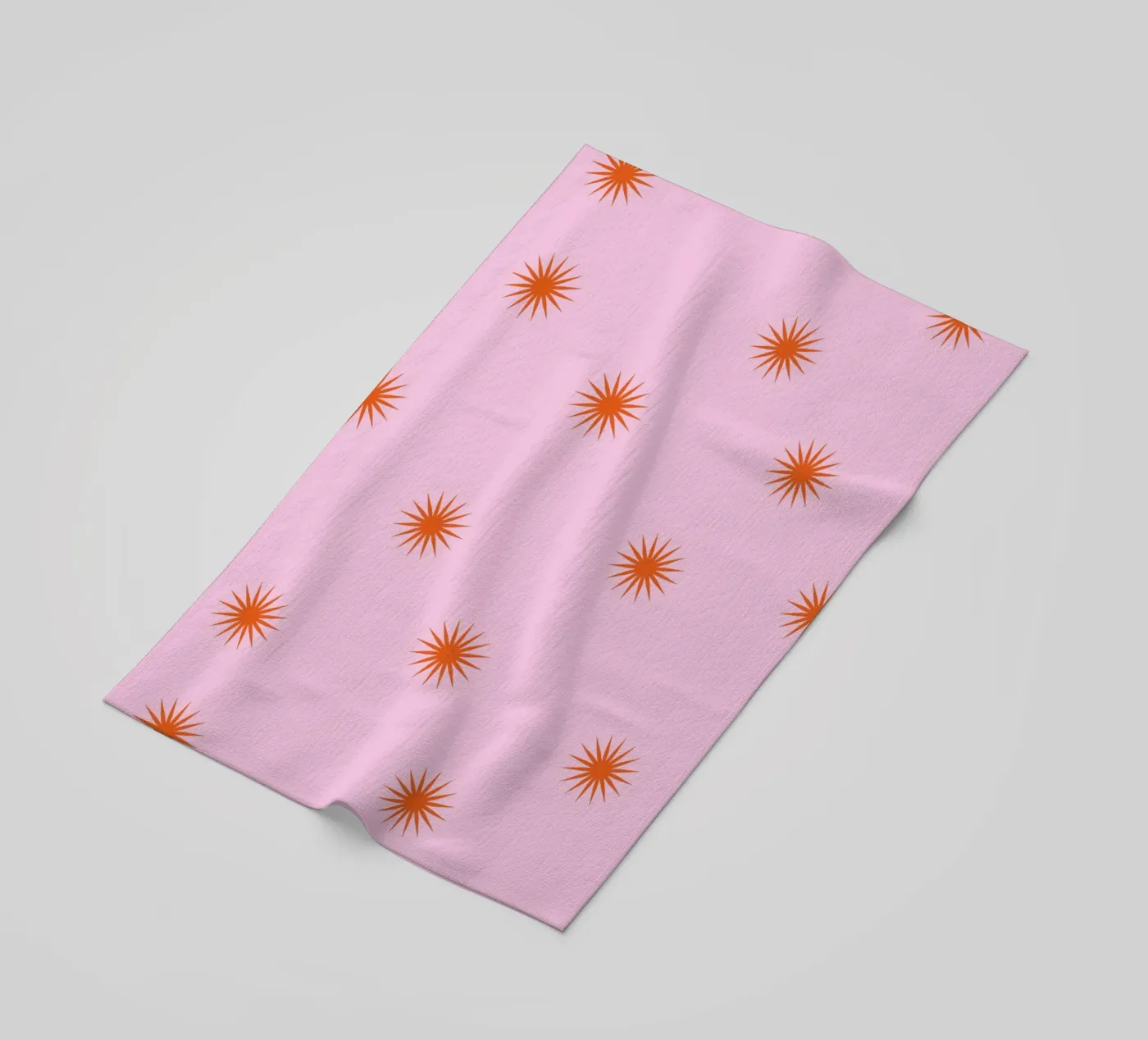 Sunshine Orange Pattern telo mare da janamossmann