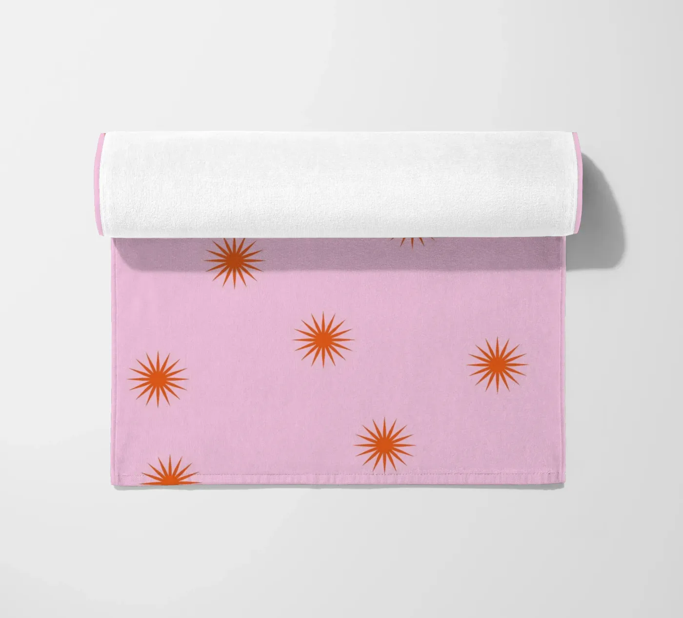 Sunshine Orange Pattern telo mare da janamossmann