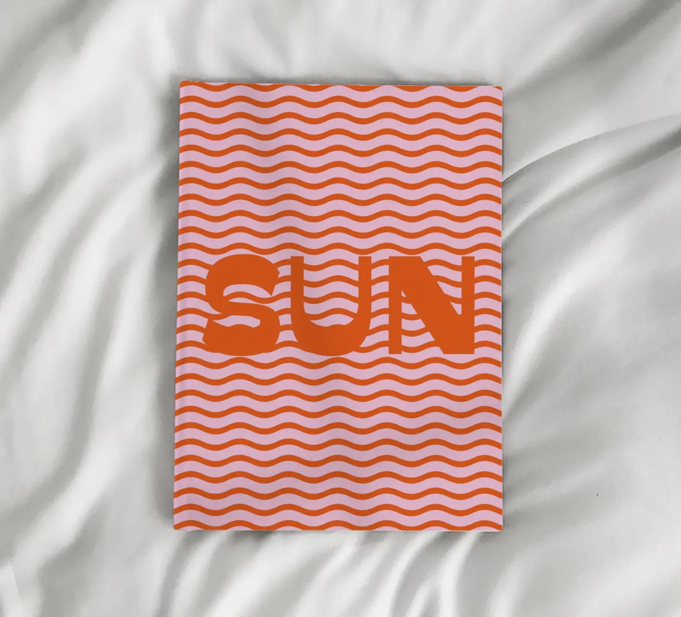 Sun Waves Orange notebook by janamossmann