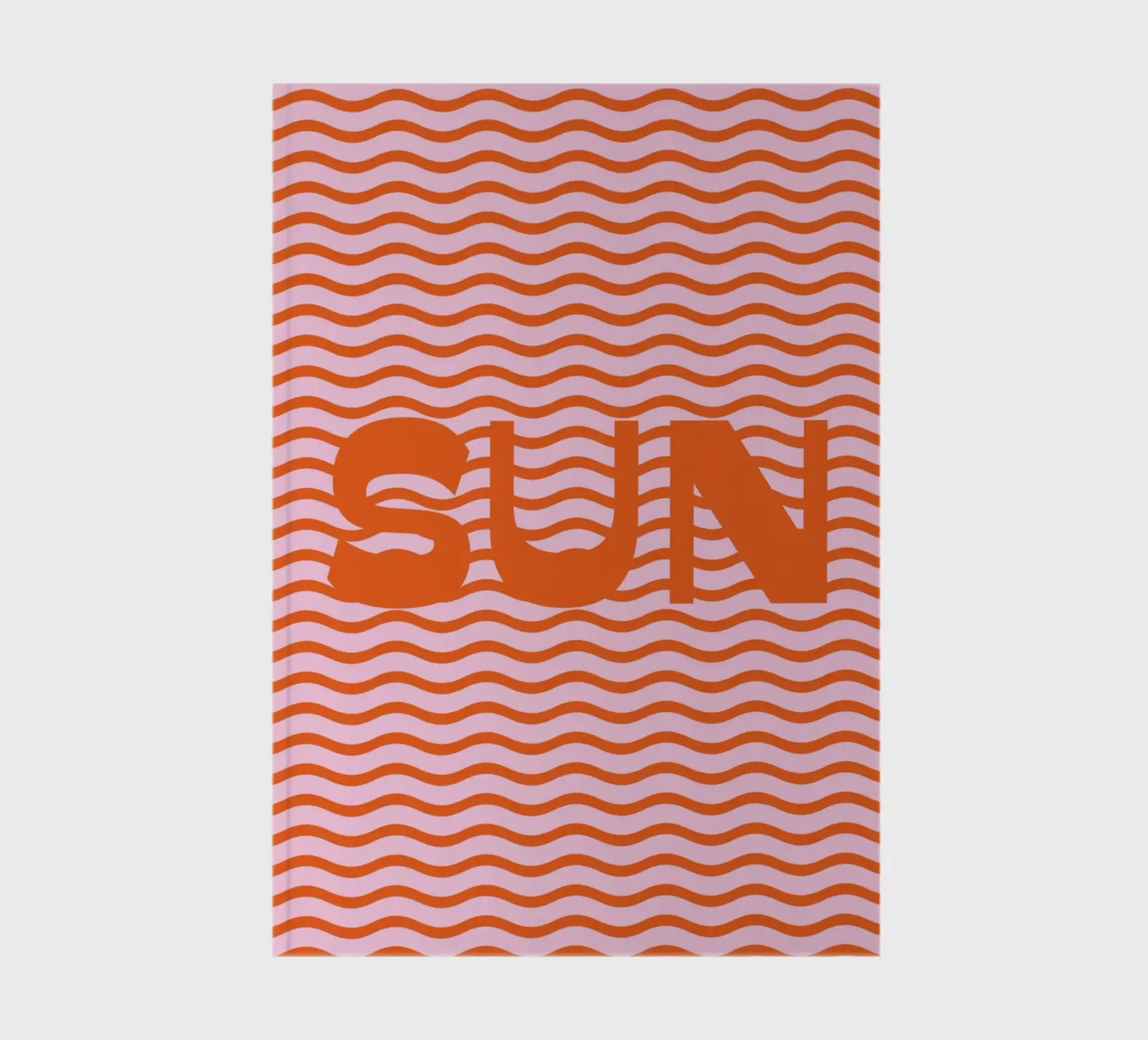 Sun Waves Orange notebook by janamossmann
