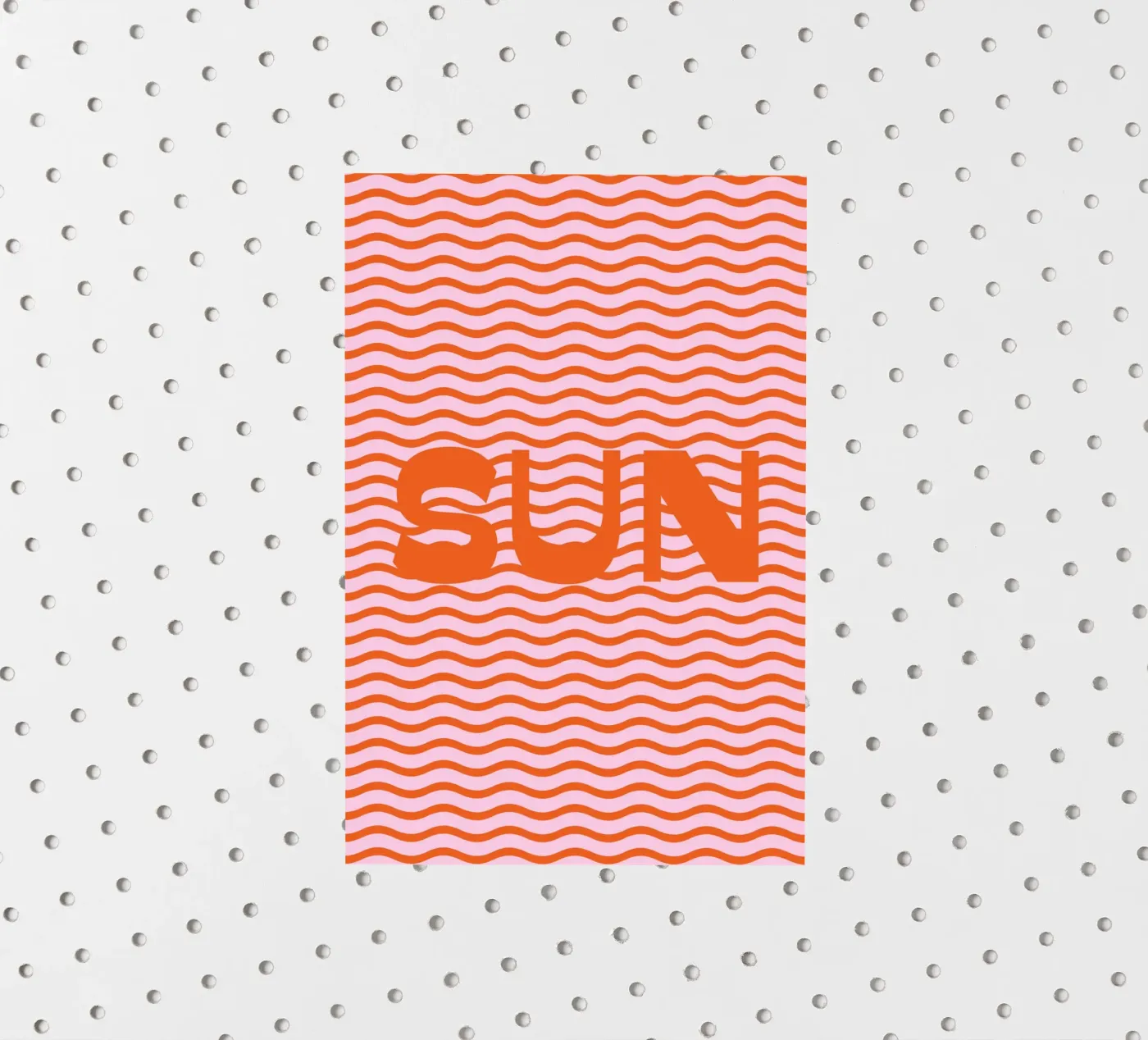 Sun Waves Orange sticker van janamossmann