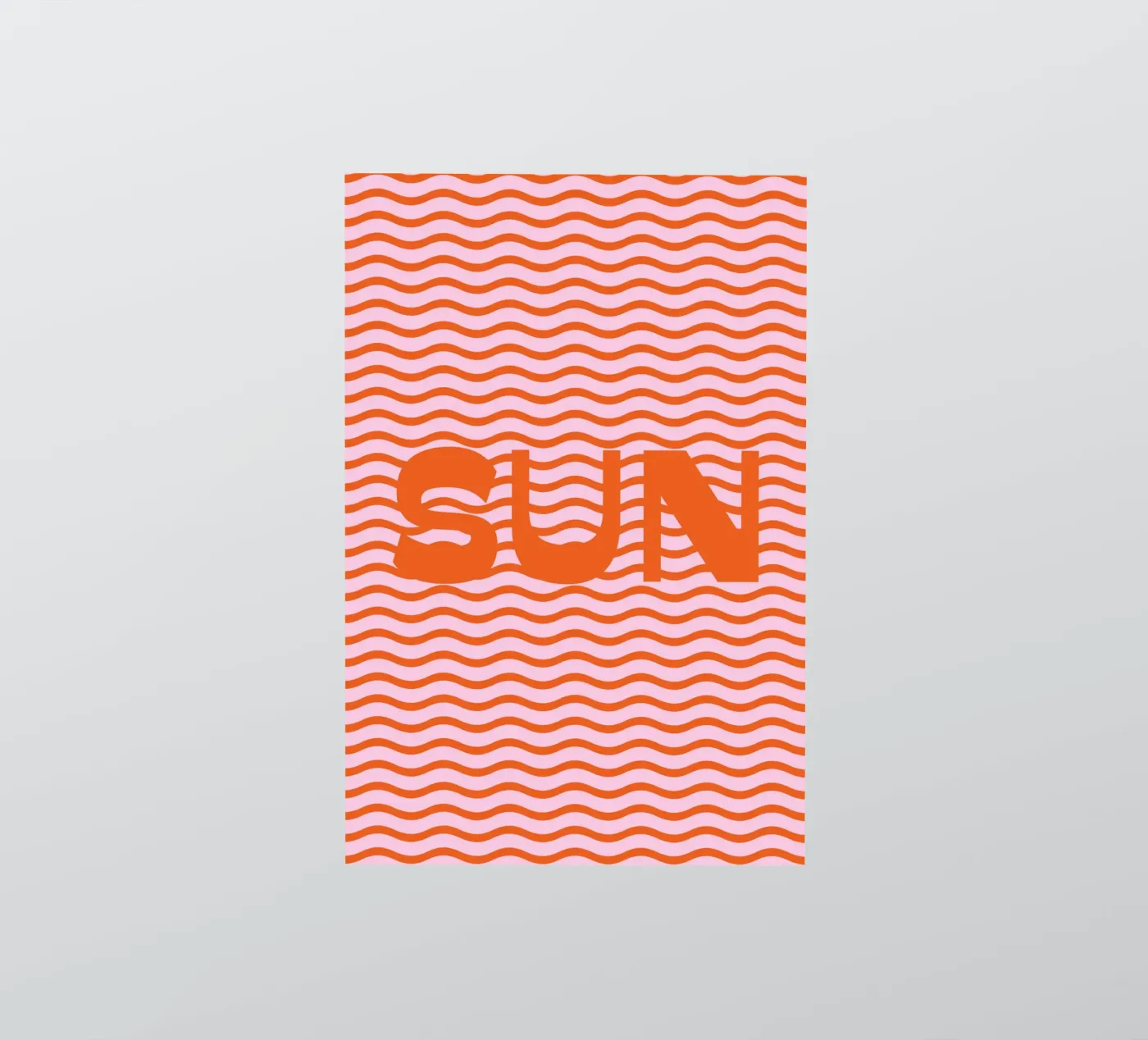 Sun Waves Orange sticker van janamossmann