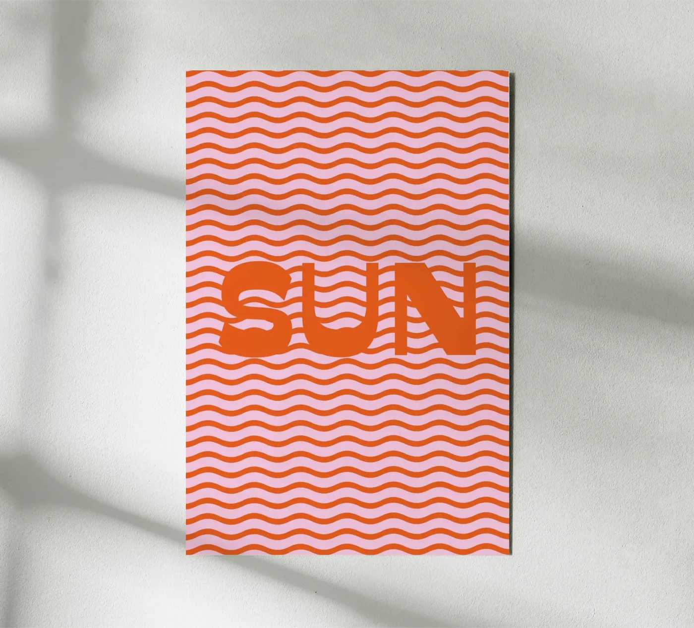 Sun Waves Orange alluminio dibond da janamossmann