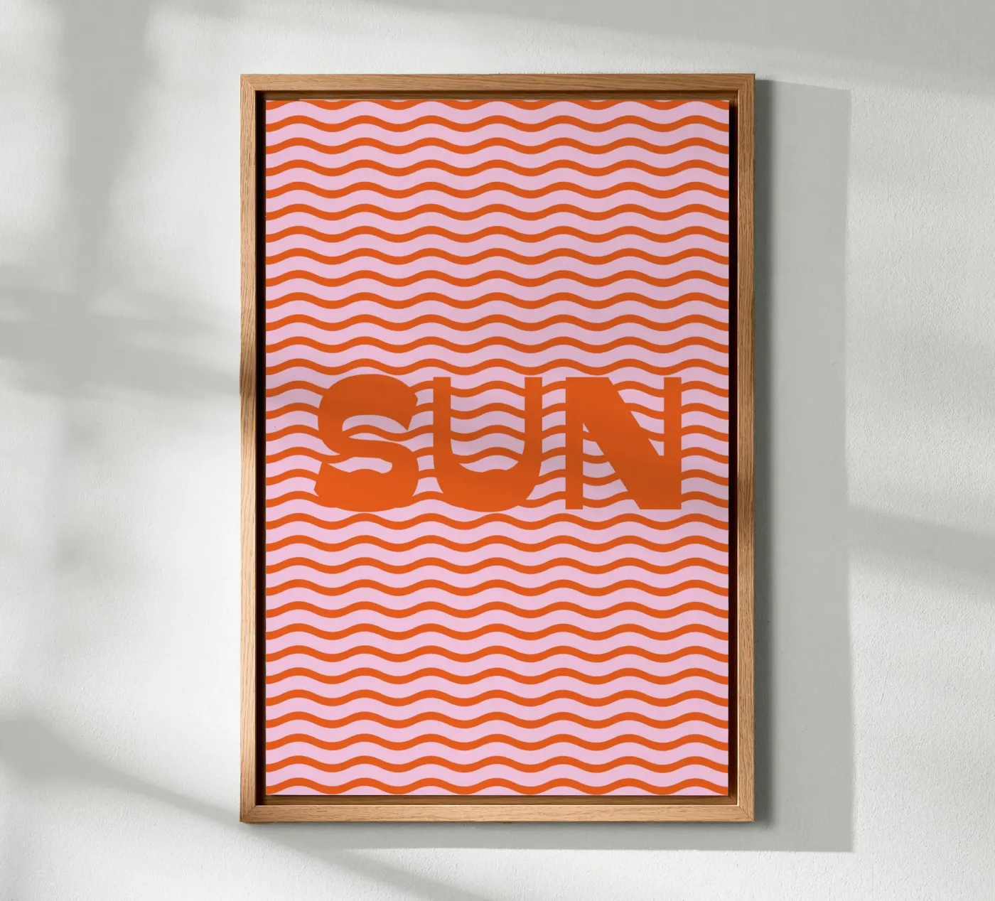 Sun Waves Orange canvas van janamossmann