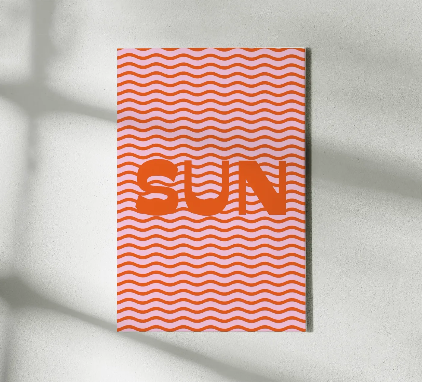 Sun Waves Orange canvas van janamossmann