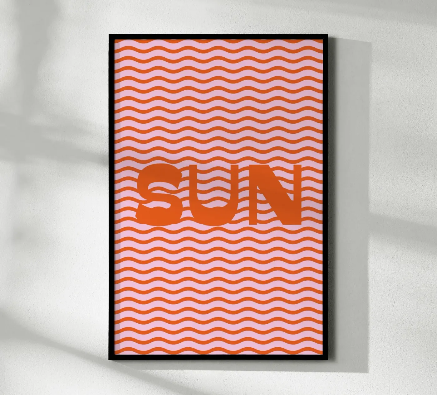 Sun Waves Orange Poster von janamossmann