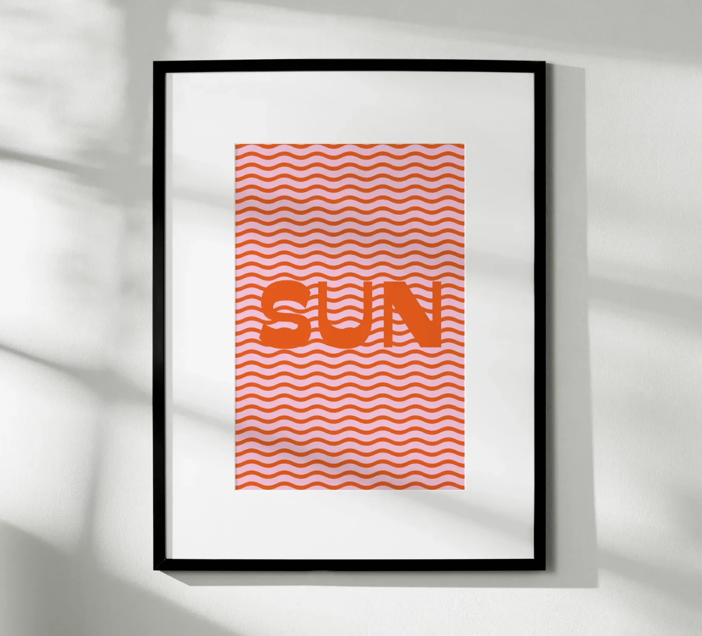 Sun Waves Orange Poster von janamossmann