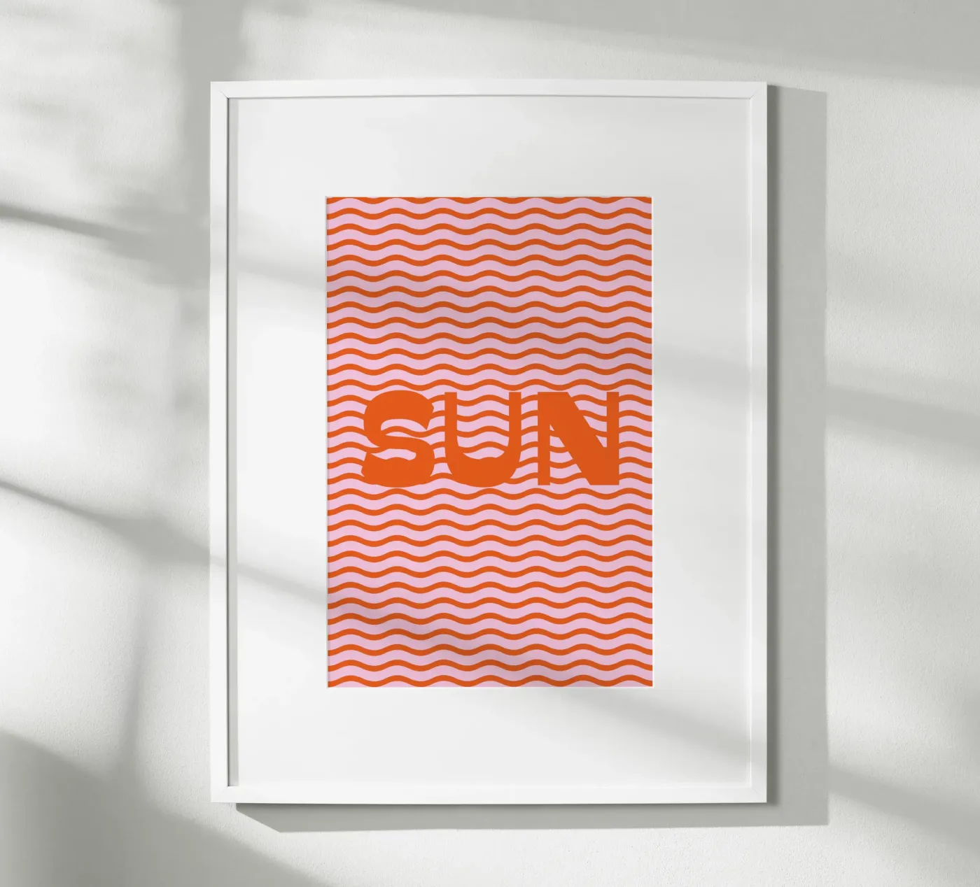 Sun Waves Orange Poster von janamossmann