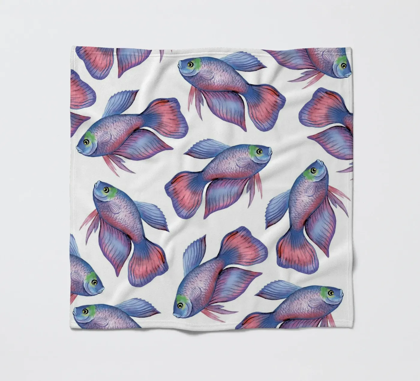 Fish pattern coperta in pile da Happypatterns