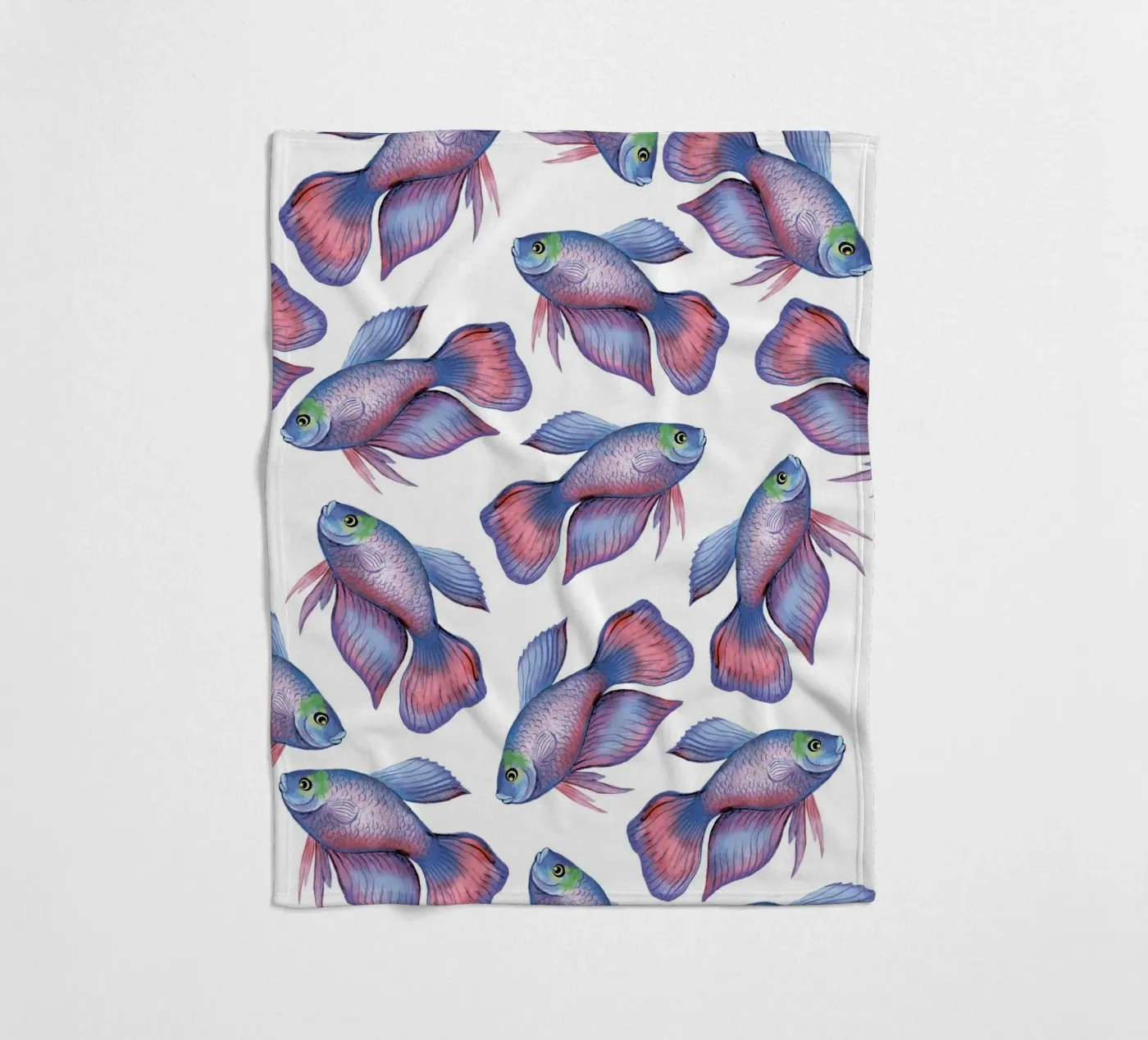 Fish pattern coperta in pile da Happypatterns