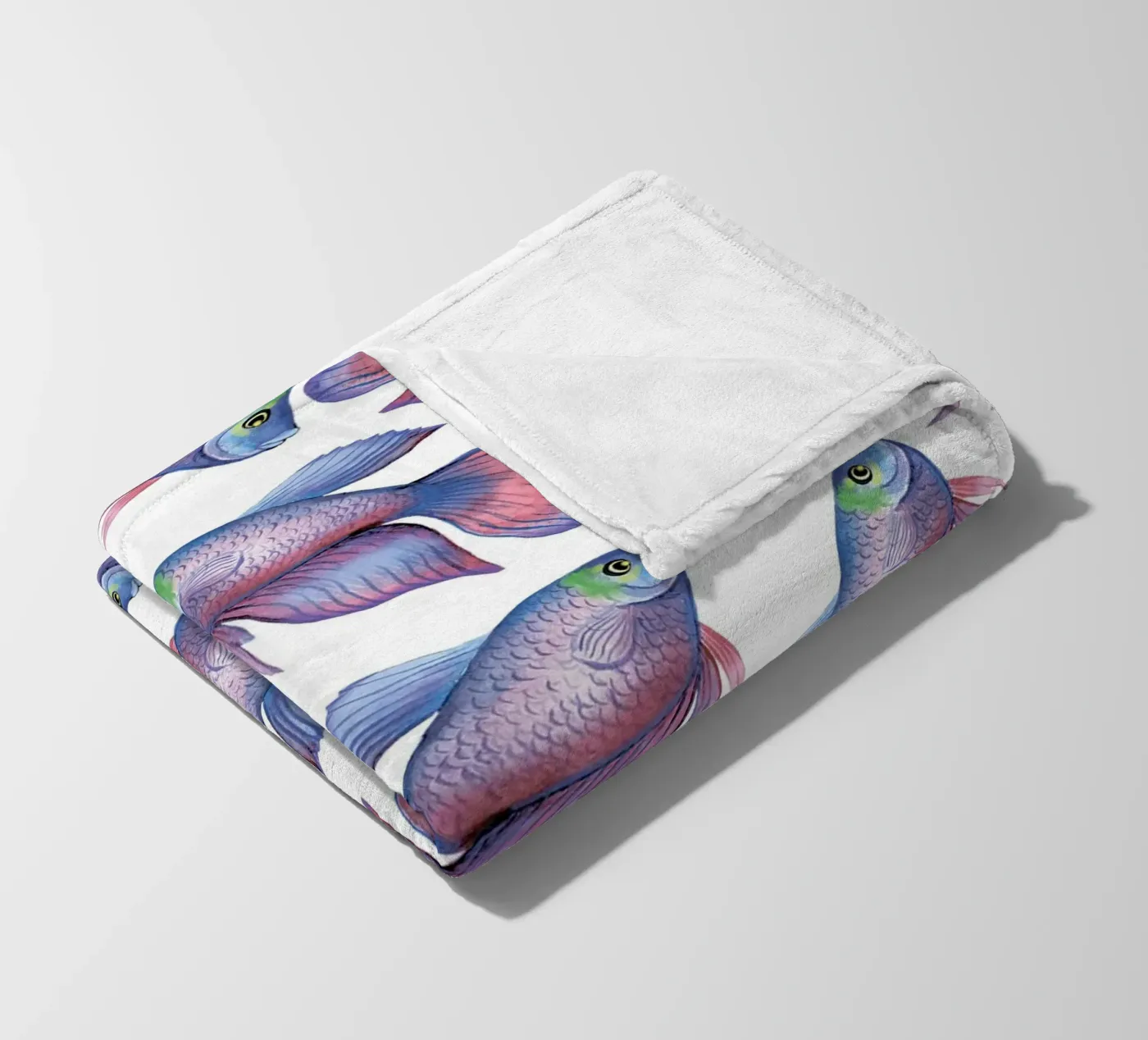 Fish pattern coperta in pile da Happypatterns
