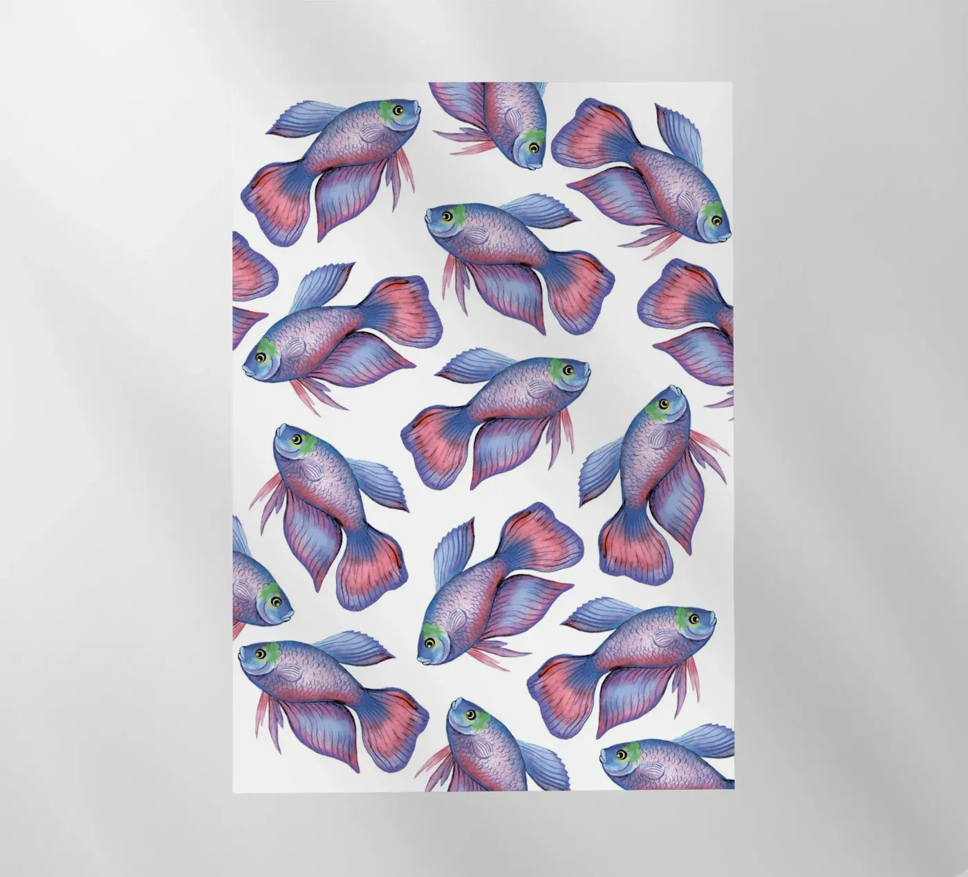 Fish pattern backlit folie van Happypatterns