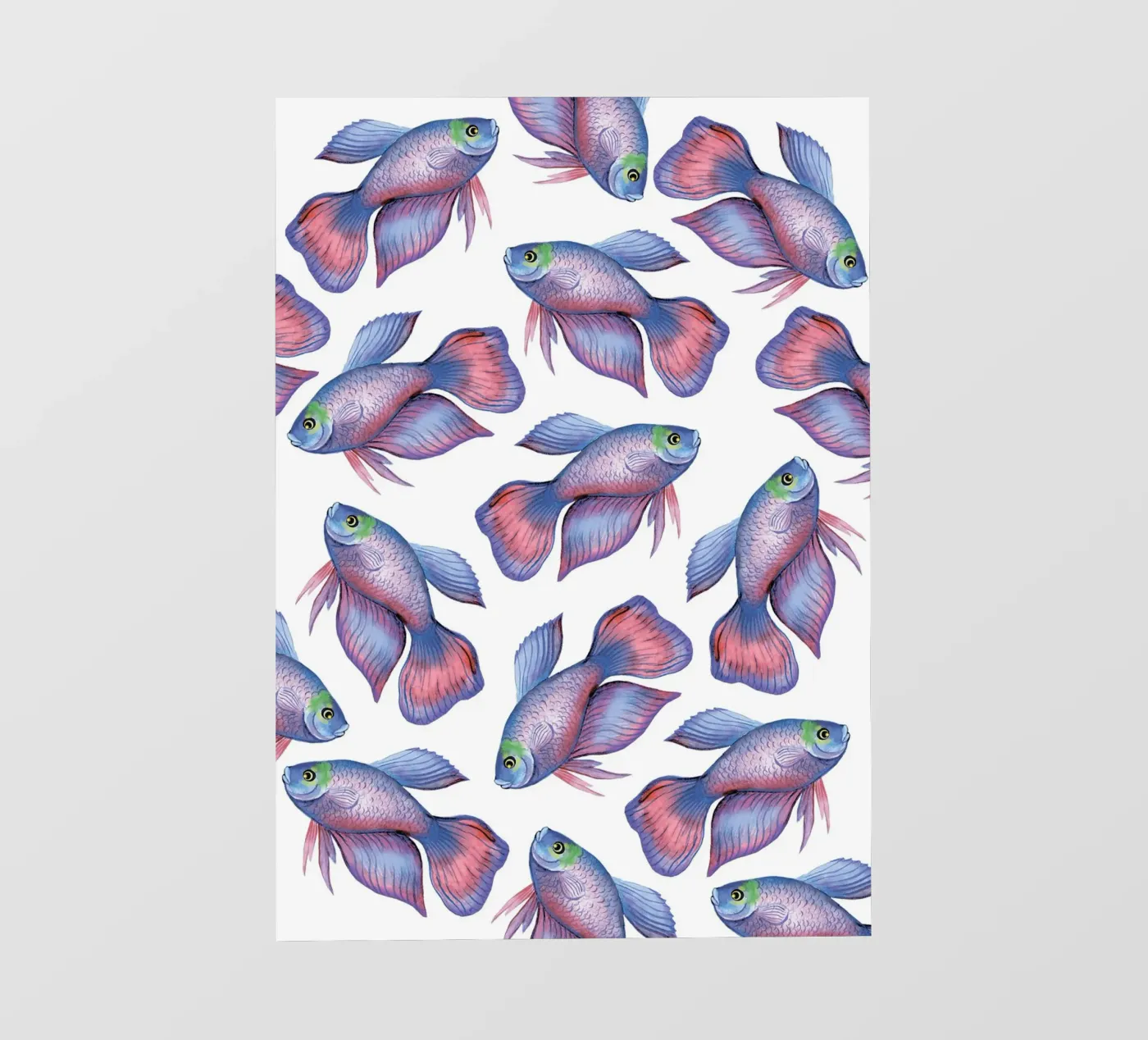 Fish pattern backlit folie van Happypatterns