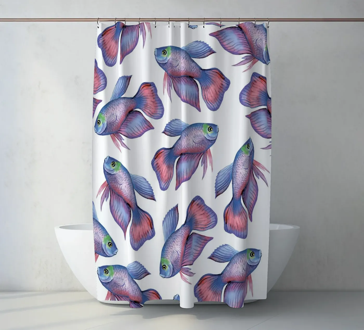 Fish pattern Duschvorhang von Happypatterns
