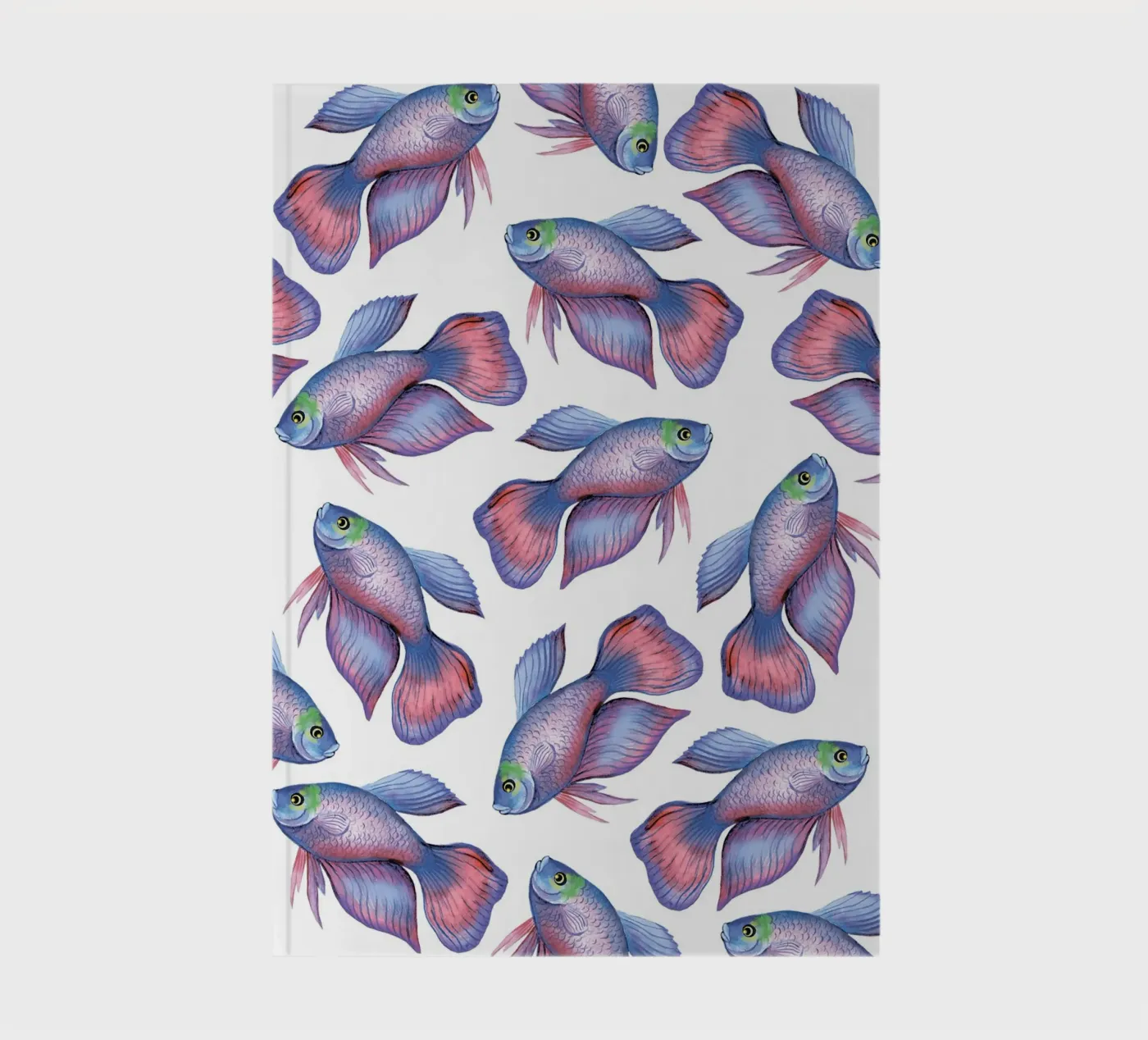 Fish pattern notebook by Happypatterns