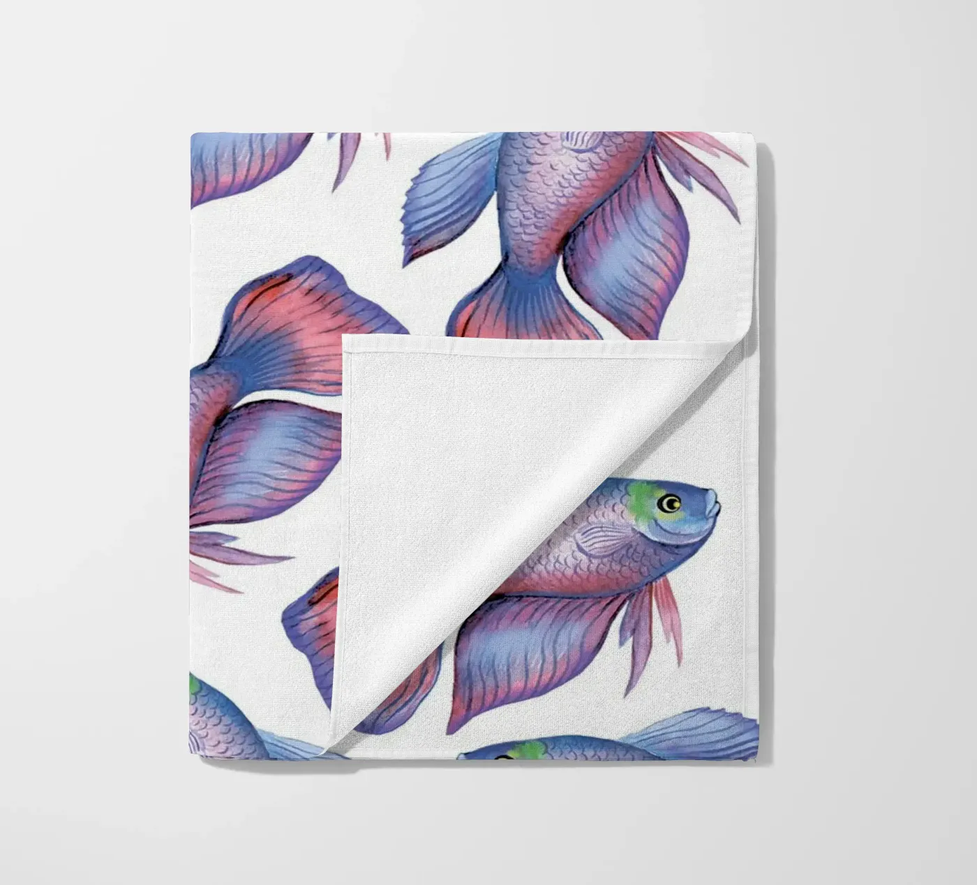 Fish pattern strandhanddoek van Happypatterns