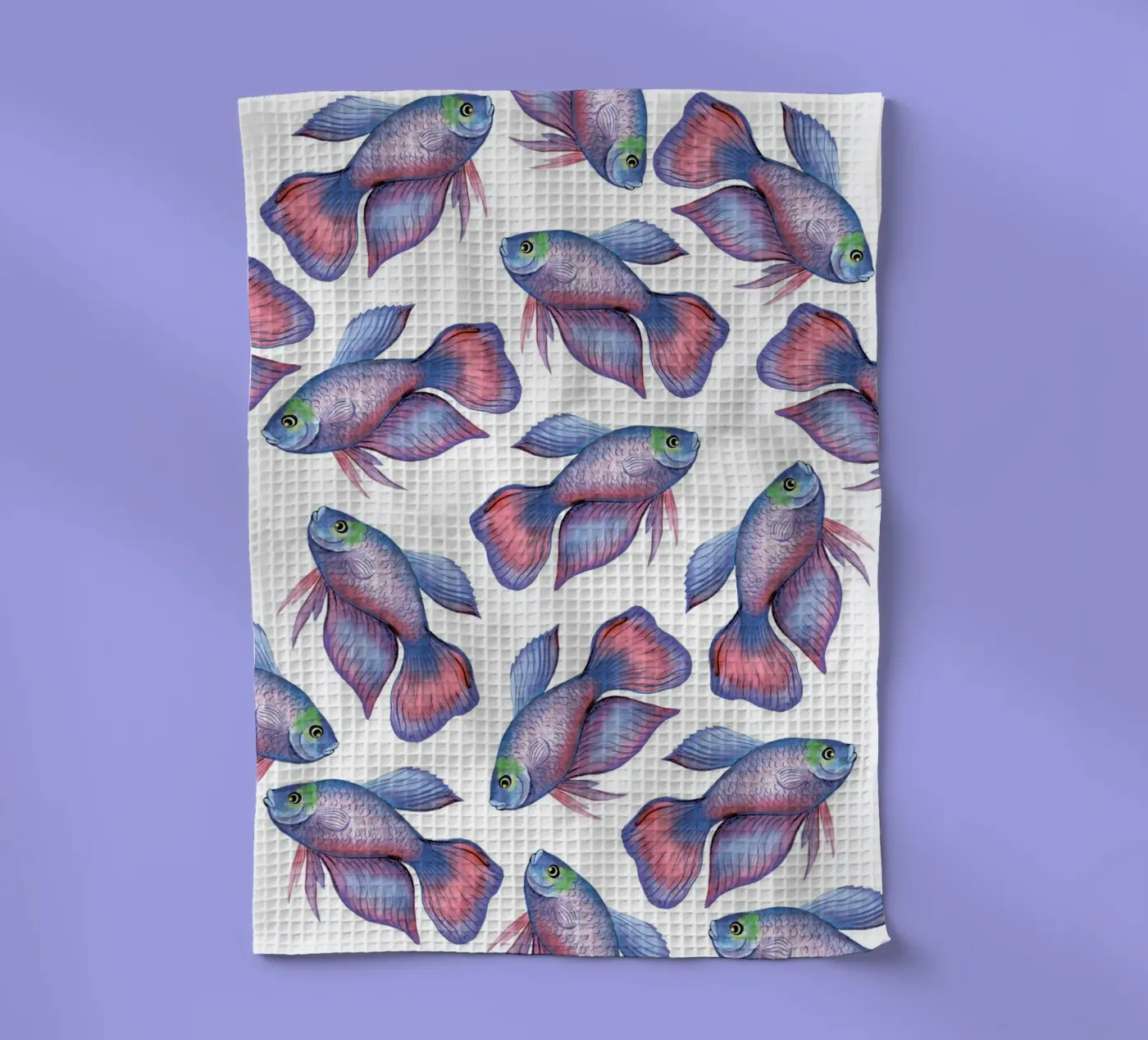Fish pattern Geschirrtuch von Happypatterns