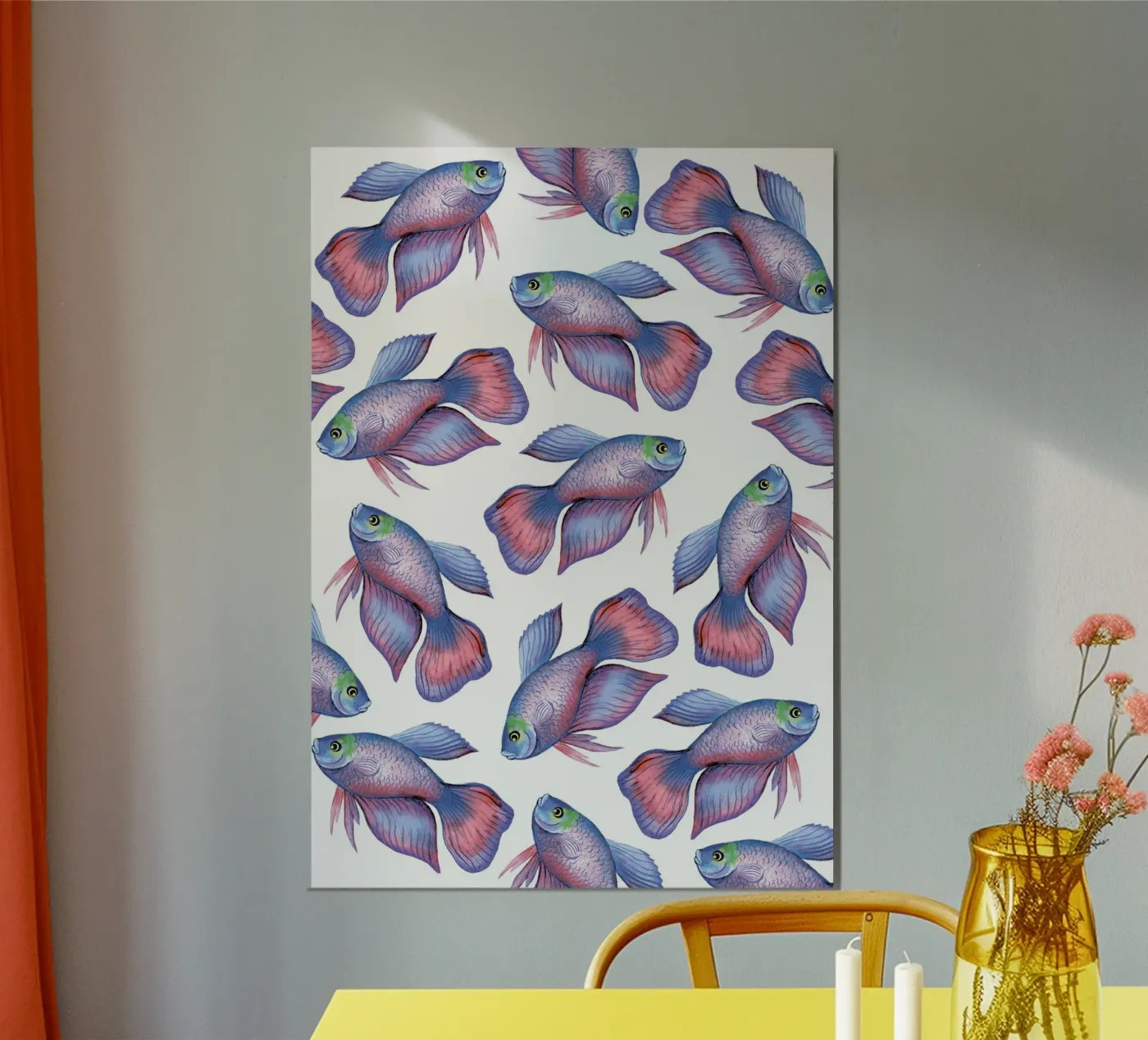 Fish pattern Forex-Platte von Happypatterns