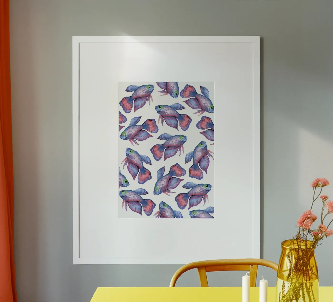 Fish pattern Poster von Happypatterns