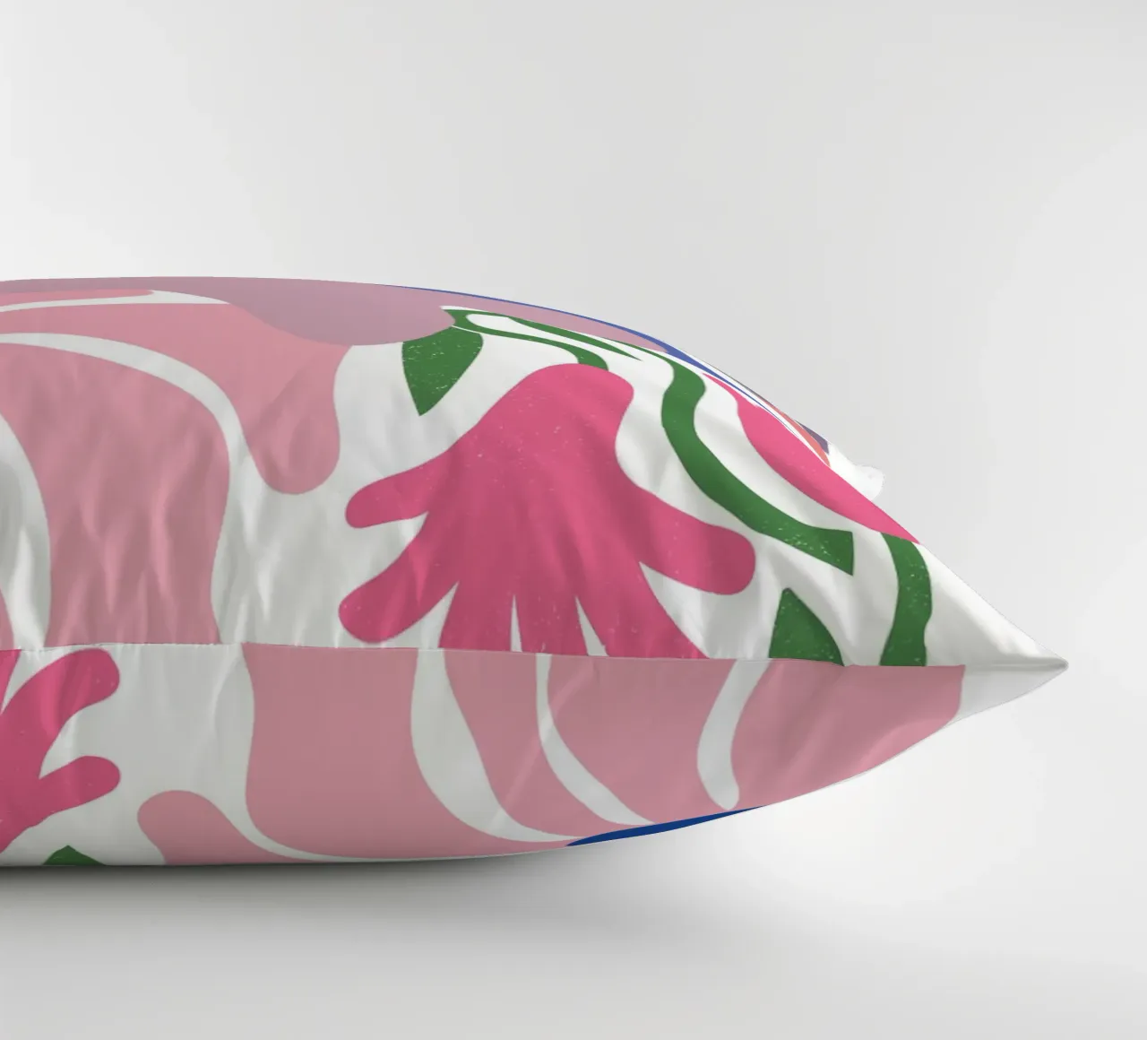 Floral shapes decorative cushion by LisaArtes