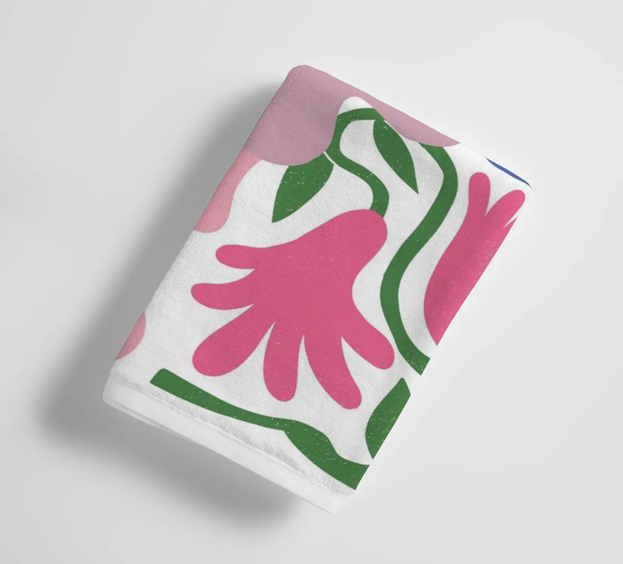 Floral shapes towel by LisaArtes