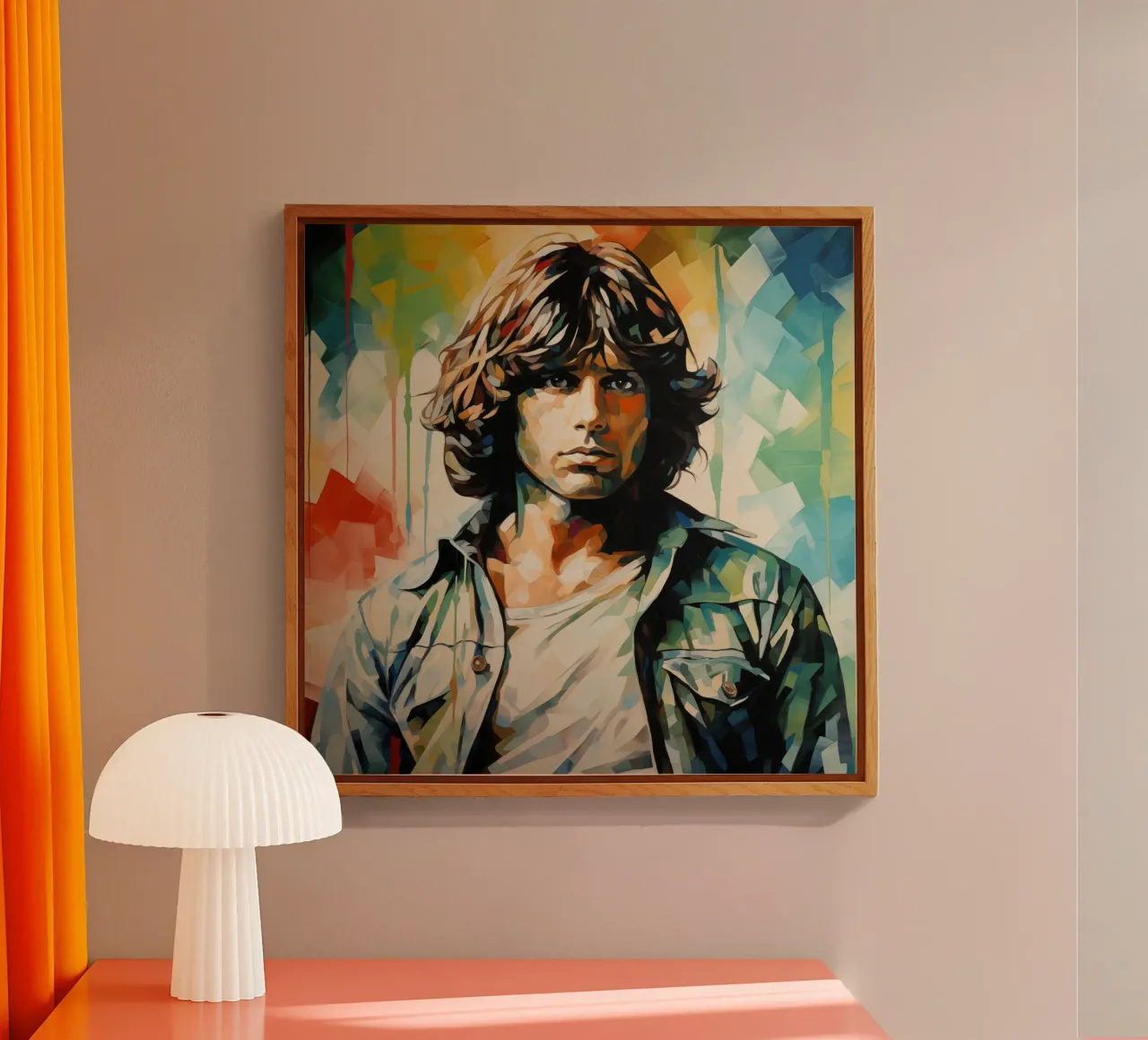 Jim Morisson - The Doors - Pop Art Portrait plexiglass da Autofocus