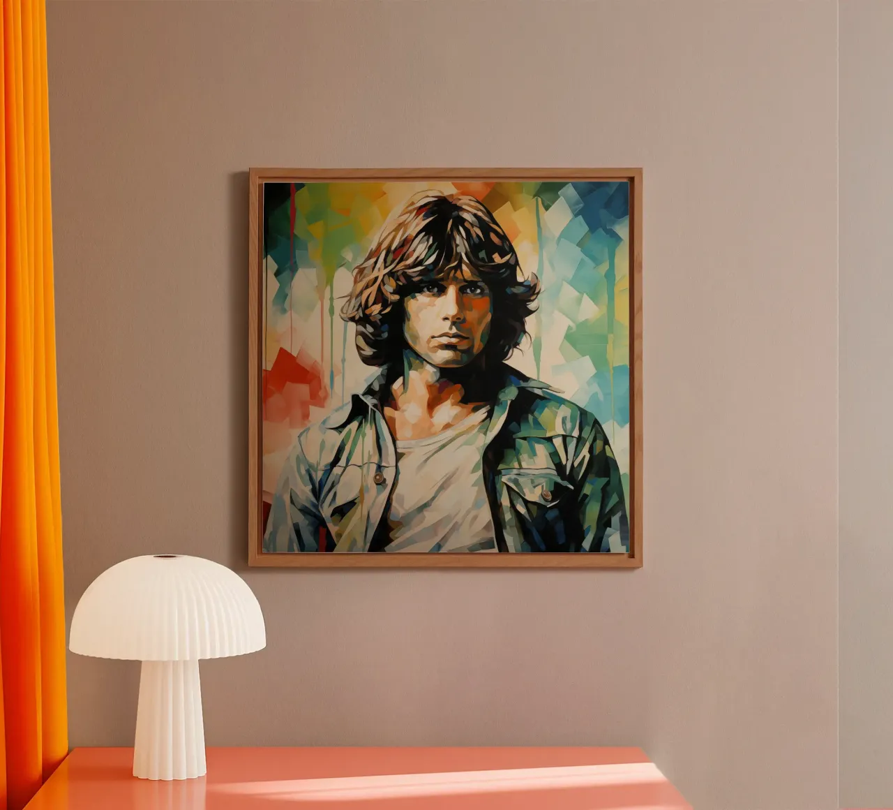 Jim Morisson - The Doors - Pop Art Portrait alluminio dibond da Autofocus