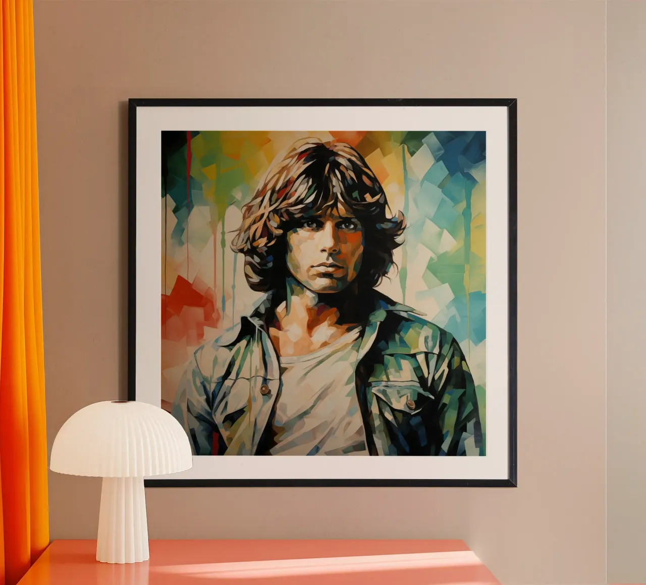 Jim Morisson - The Doors - Pop Art Portrait carta hahnemühle da Autofocus