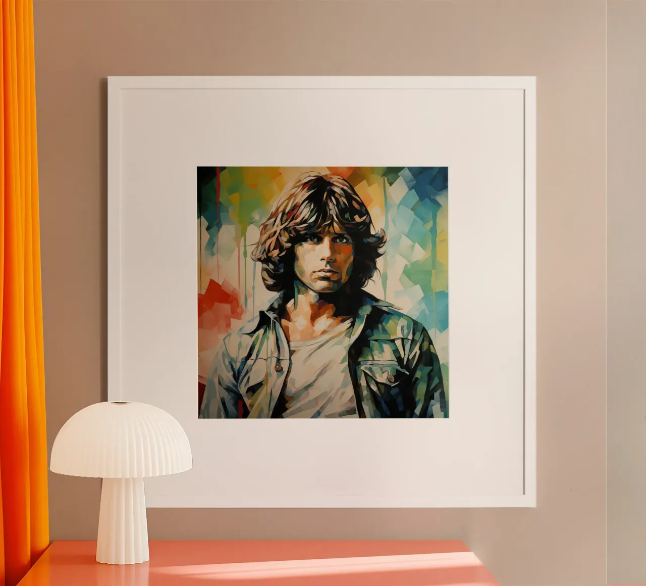 Jim Morisson - The Doors - Pop Art Portrait carta hahnemühle da Autofocus