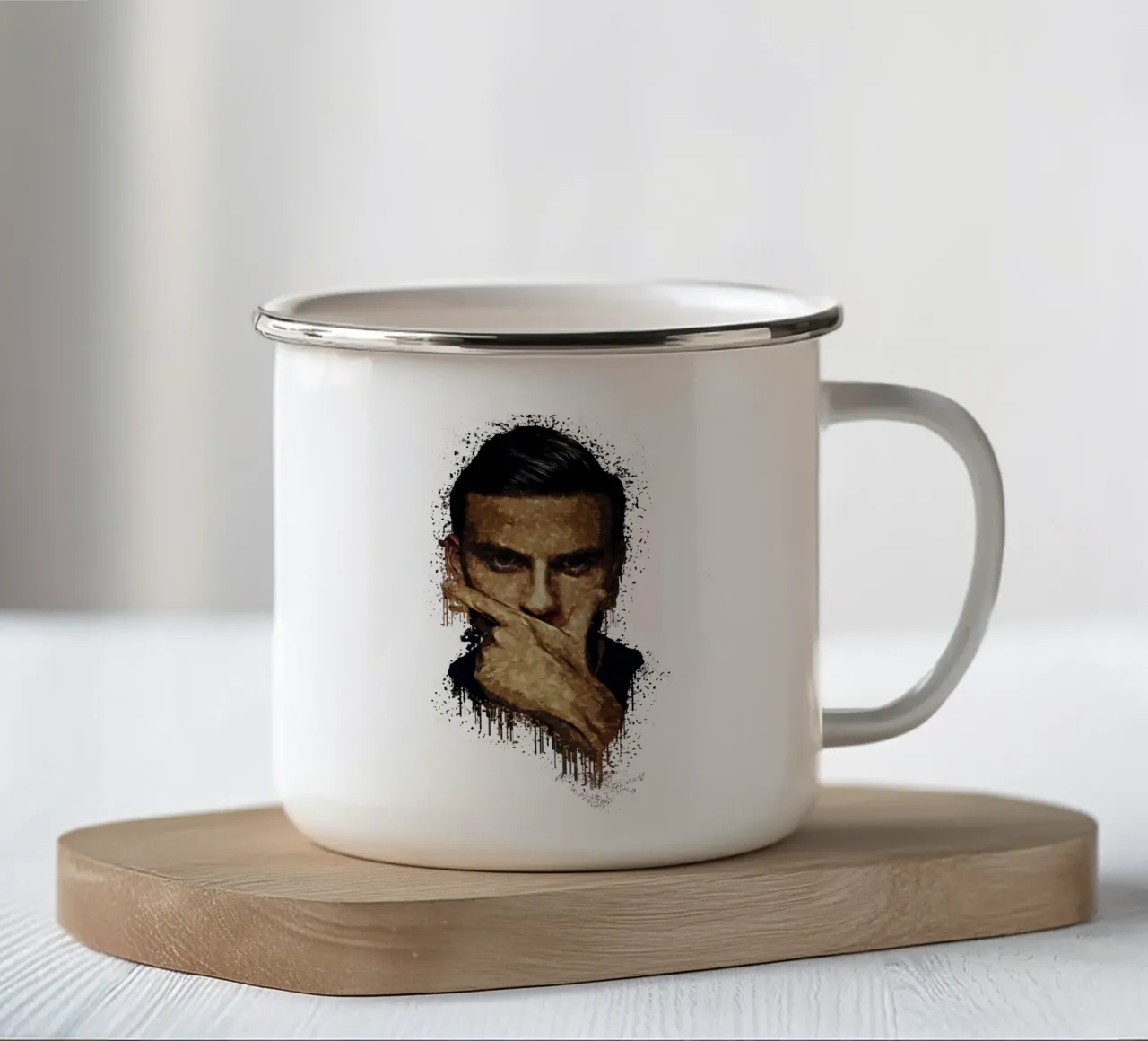 Dybala Maschera tazza in smalto da Gunawan Rb