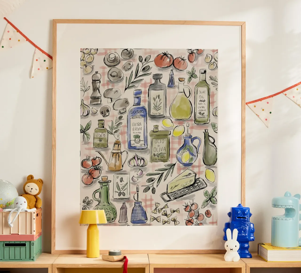 Cucina Italiana Pattern hahnemühle by anisillustration