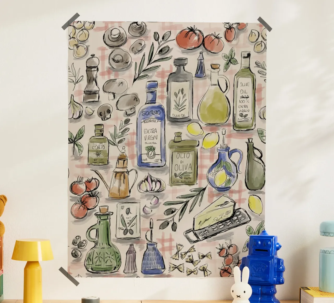 Cucina Italiana Pattern hahnemühle by anisillustration