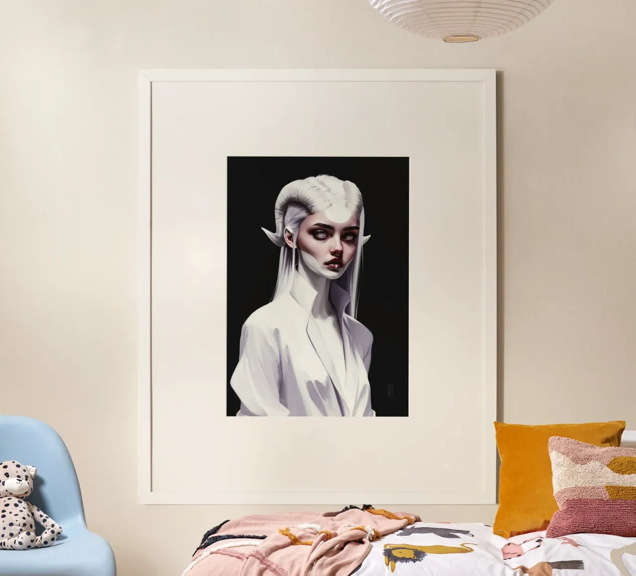 Yuki No Mai - Dance Of Snow poster con telaio in alluminio da laurahrubin