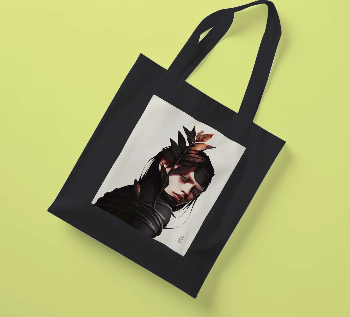 Binding tote bag by laurahrubin