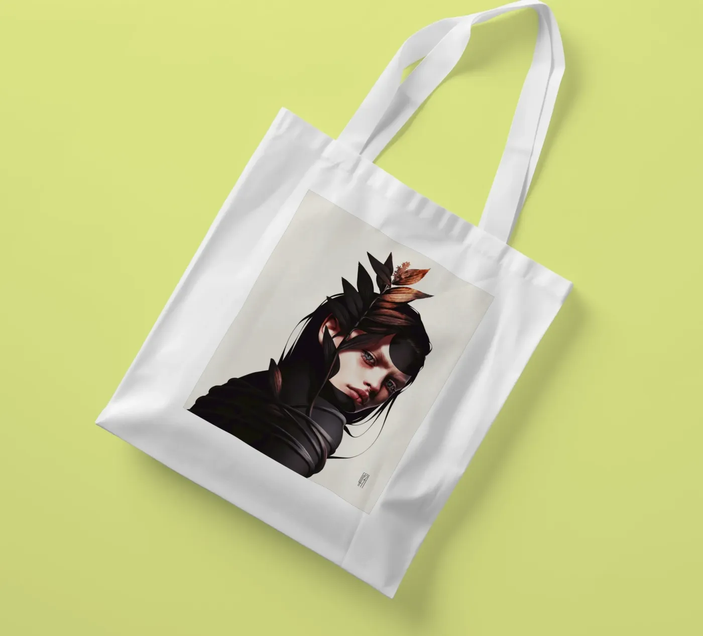 Binding tote bag by laurahrubin