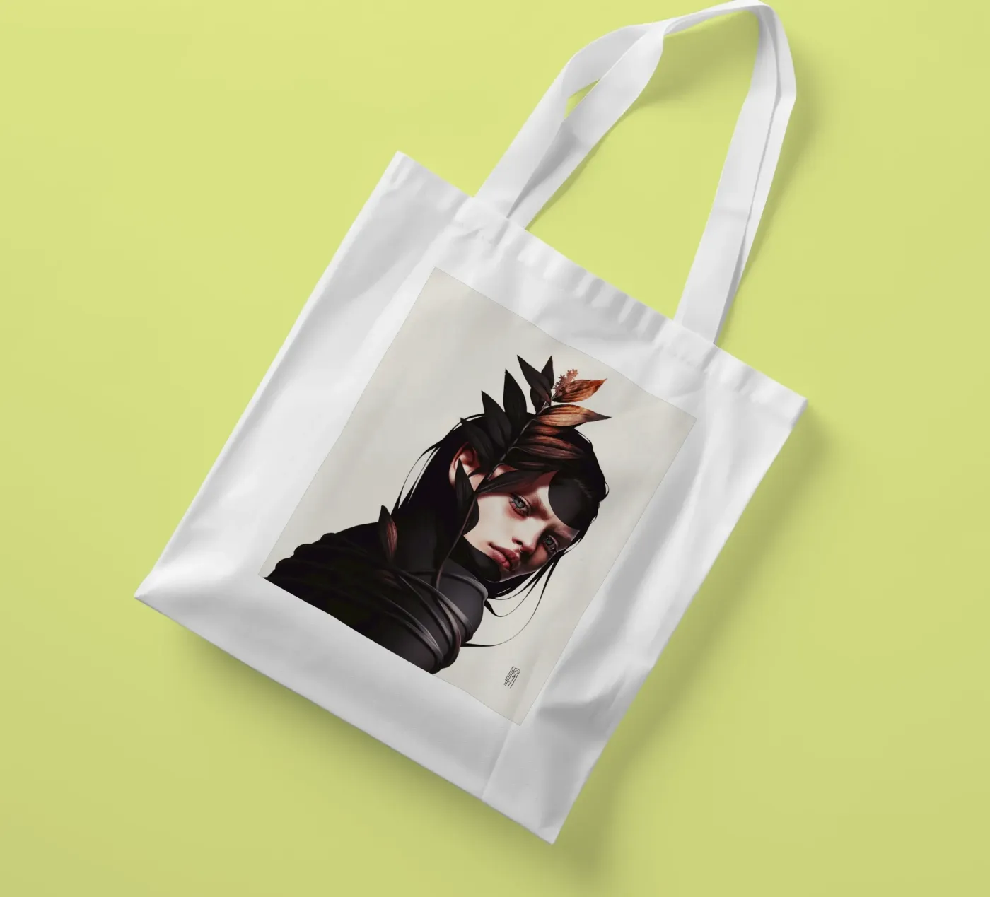 Binding tote bag by laurahrubin