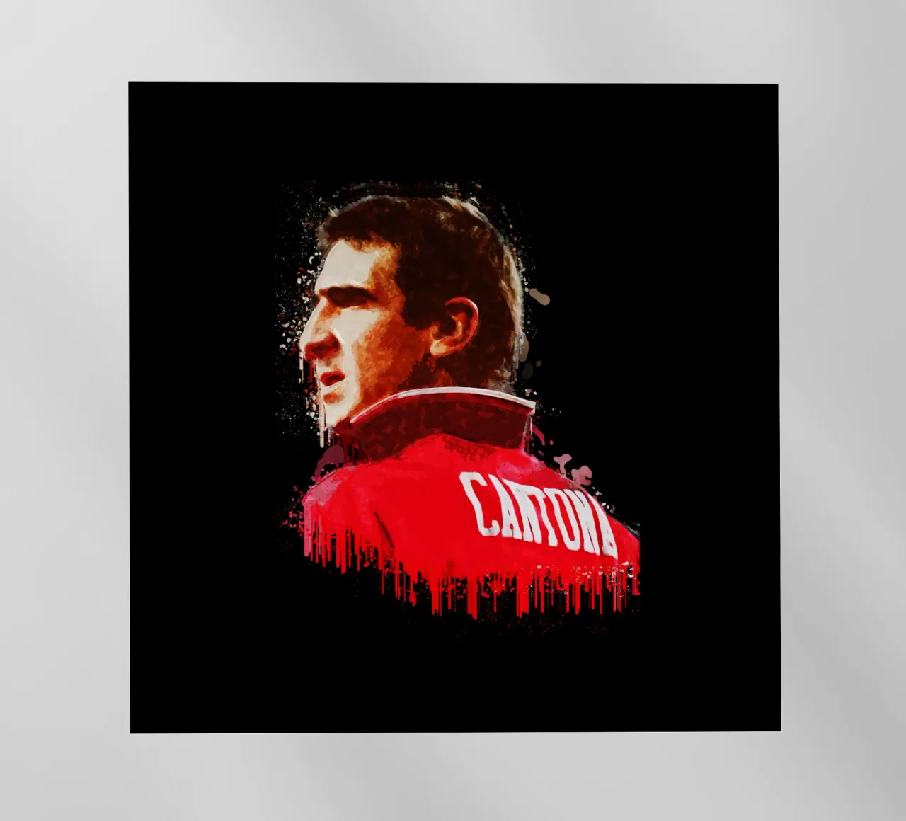 Eric Cantona è il numero 7 pellicola backlit da Gunawan Rb