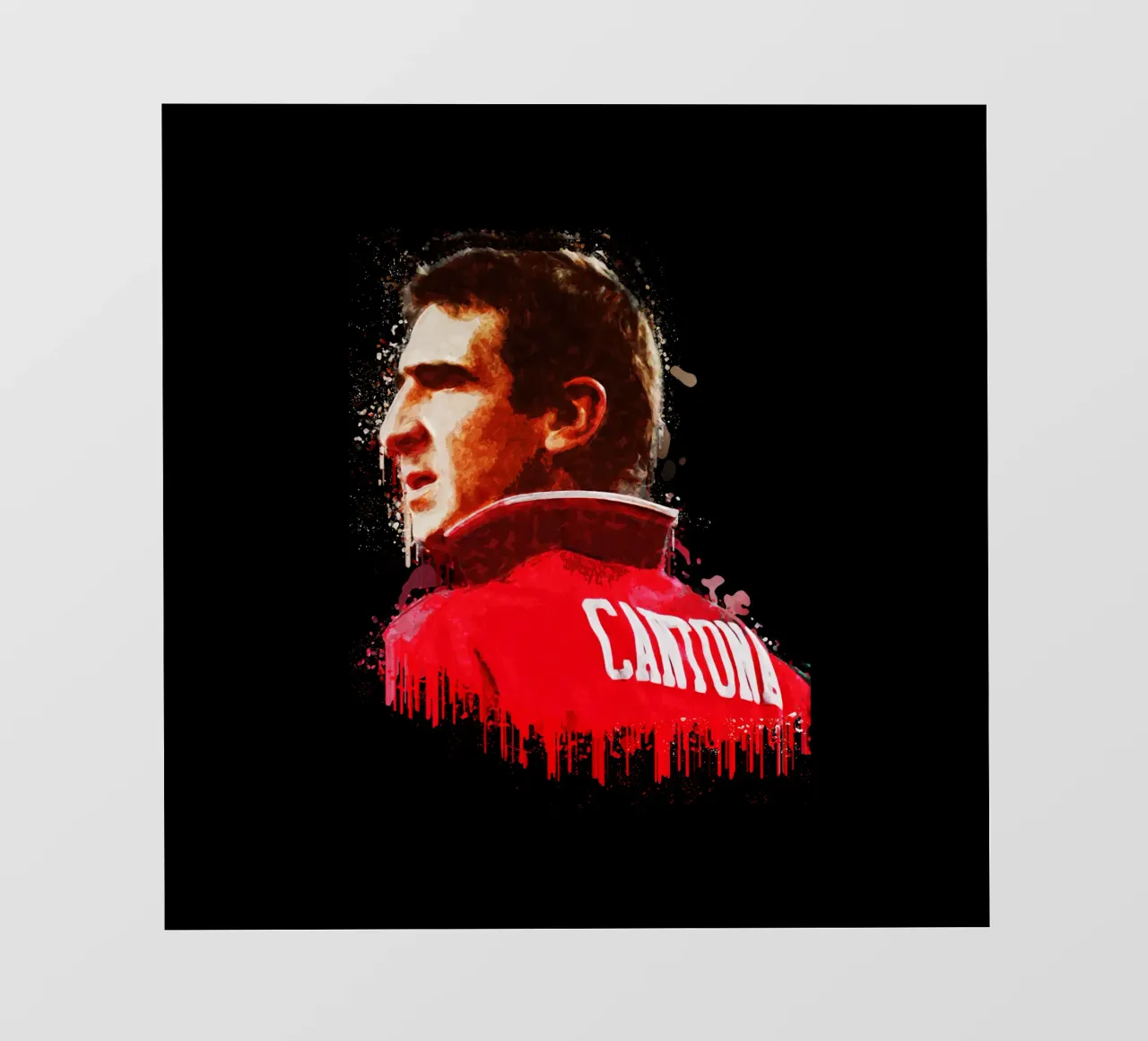 Eric Cantona è il numero 7 pellicola backlit da Gunawan Rb