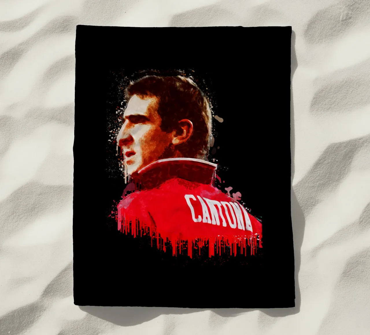 Eric Cantona è il numero 7 telo mare da Gunawan Rb