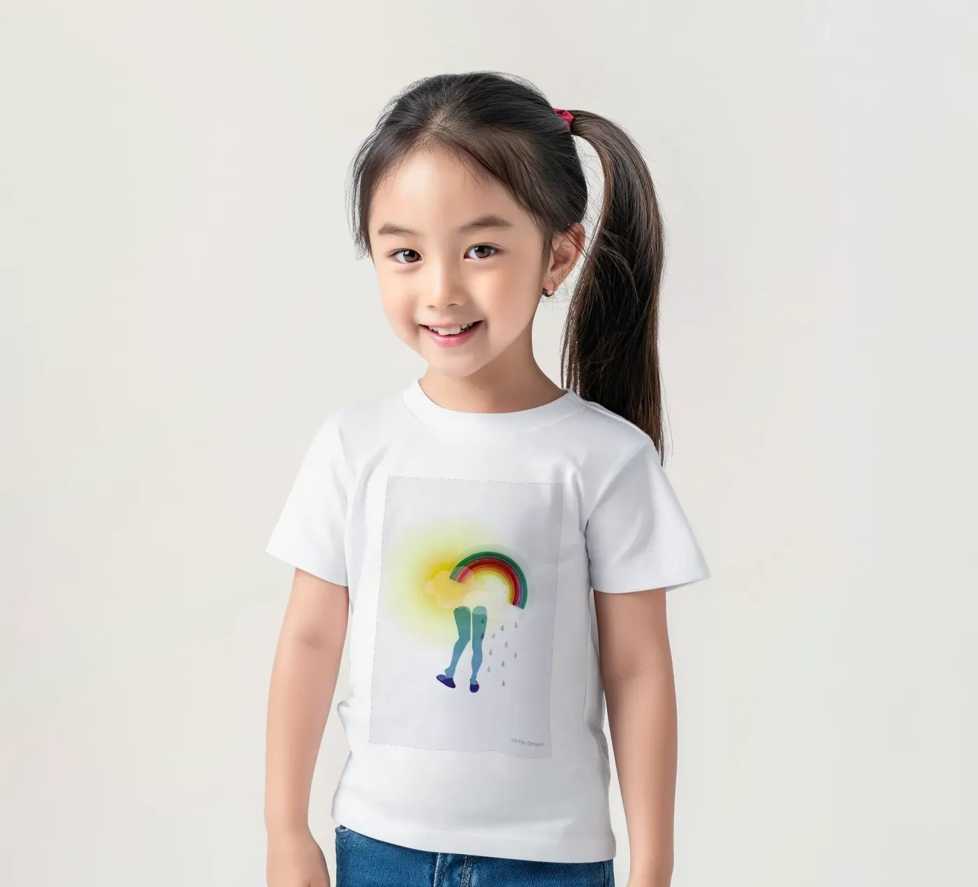 Puzzled kinder t-shirt van Mie Frey Damgaard