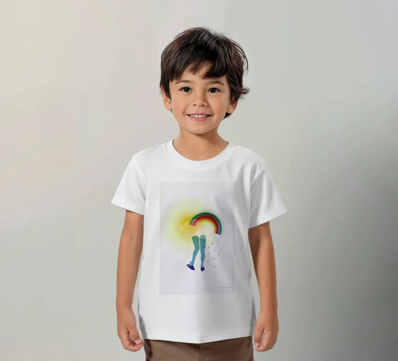 Puzzled kinder t-shirt van Mie Frey Damgaard