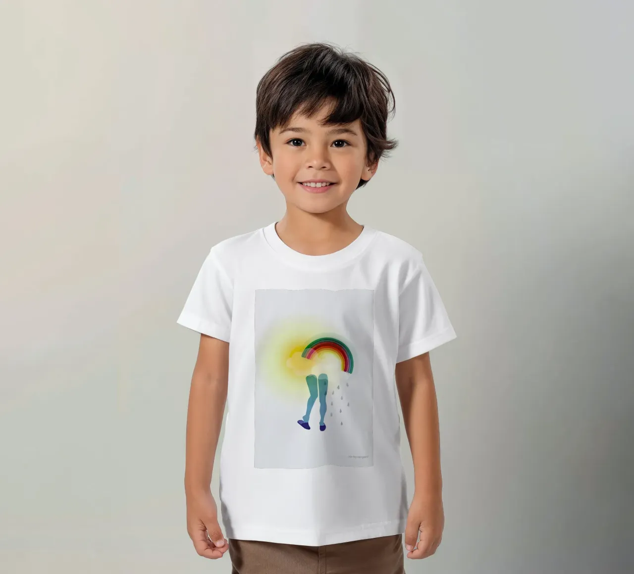 Puzzled kinder t-shirt van Mie Frey Damgaard