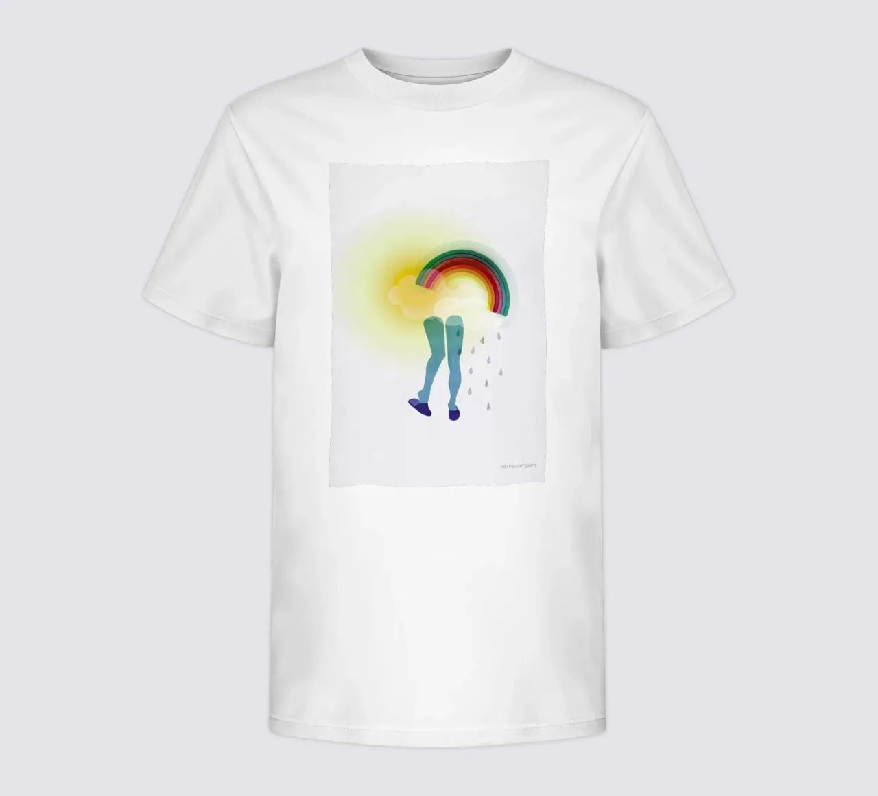Puzzled kinder t-shirt van Mie Frey Damgaard